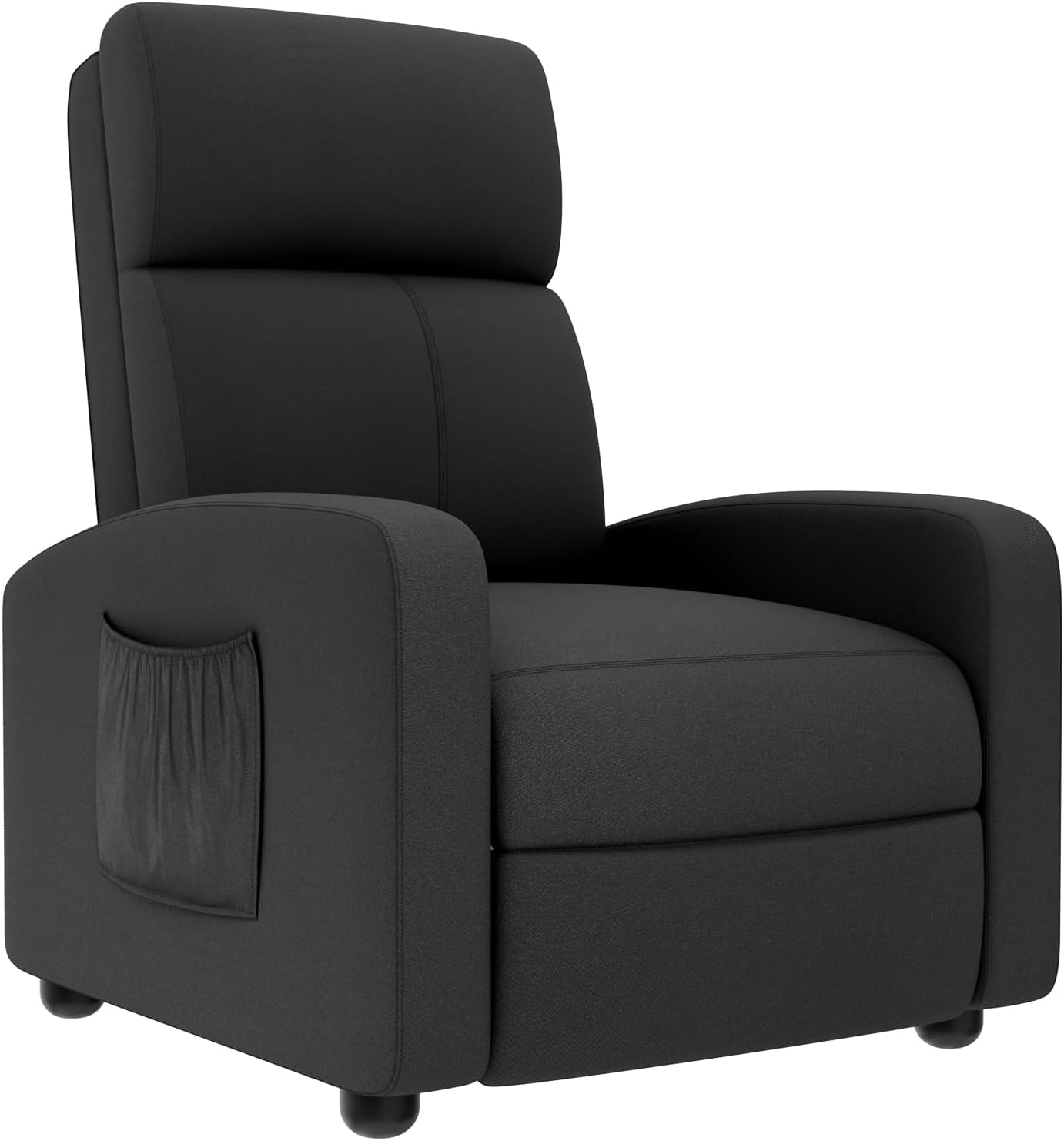 LAZY BUDDY 3 in 1 Adjustable Recliner Chair, Fabric Recliner Sofa for Adults with Side Pocket, Home Theater Seating with Lumbar Support & Backrest for Living Room