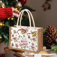 thumbnail image 5 of Pyaiiner Burlap Christmas Gift Bags Large Reusable Christmas Tote Bags, Durable Christmas Bags For New Year Shopping, Christmas Surprise, Christmas Party Supplies, 5 of 5