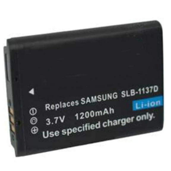 Batteries N Accessories BNA-WB-SLB1137D Digital Camera Battery - li-ion, 3.7V, 1200 mAh, Ultra High Capacity Battery - Replacement for Samsung SLB-1137D Battery
