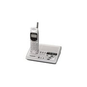 Panasonic KX-TG1050N - Cordless phone - answering system with caller ID - 2.4 GHz - 3-way call capability - single-line operation - silver
