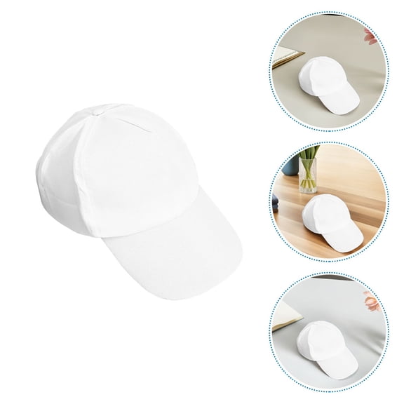 RENACLIPY Kids Lightweight Baseball Cap Blank Design White Cotton 12-Pcs