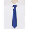 thumbnail image 2 of INSPIRE CHIC Men's Solid Grid Patterned Necktie Formal Dress Business Checked Ties One Size Royal Blue, 2 of 5