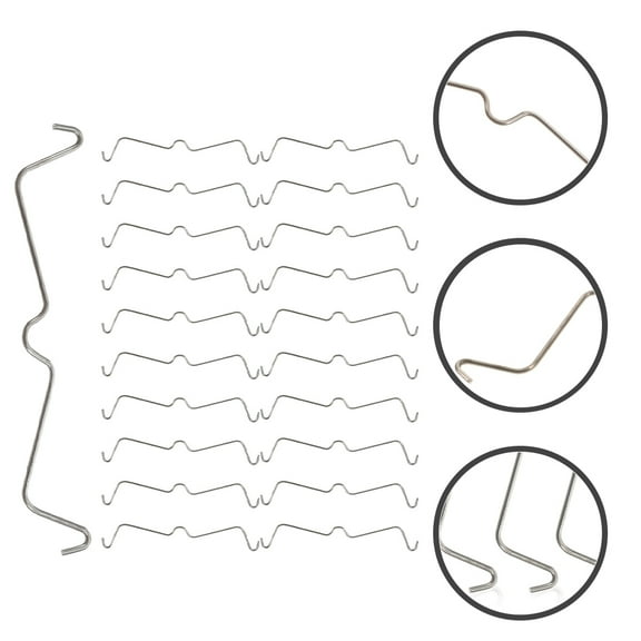 Raindrops 50Pcs Silver Pegboard Hook Locks for Projects