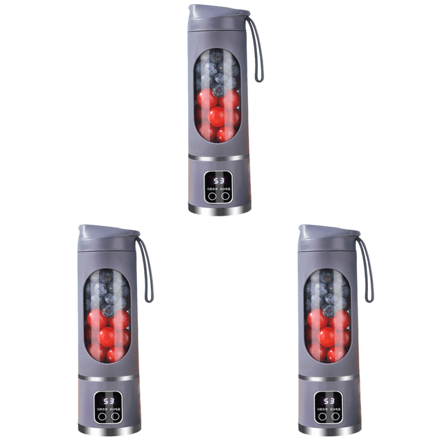 Extractor Jugo Carga USB Exprimidor Portátil 450 Ml para Oficina en Casa () Púrpura