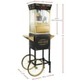 thumbnail image 5 of Olde Midway Movie Theater-Style Popcorn Machine with Cart and 10 oz Kettle, Black, 5 of 7