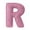 R, variant on Letter Plush Pillow,15 Inch Letter Hugging Throw Pillows,Decorative Initial Letter Shaped Throw Pillows for Bed Couch,Letter Pillows English Alphabet A to Z for Sofa Bedroom Living Room Decor,Pink(H)
