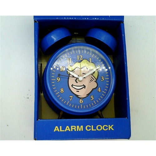 FalloutAlarmClockVaultBoyFaceHeadNuke111TopBellRingerDesk