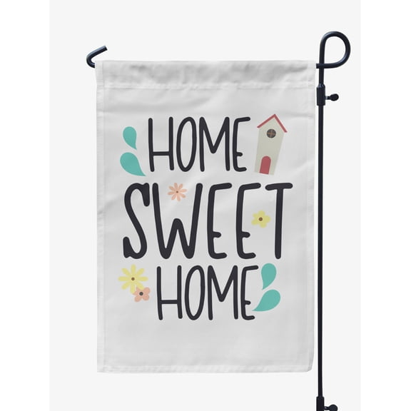 Printtoo White Home Sweet Home Garden Summer Camping Flags For Campers Double SidedFlag Outdoor Garden Sign