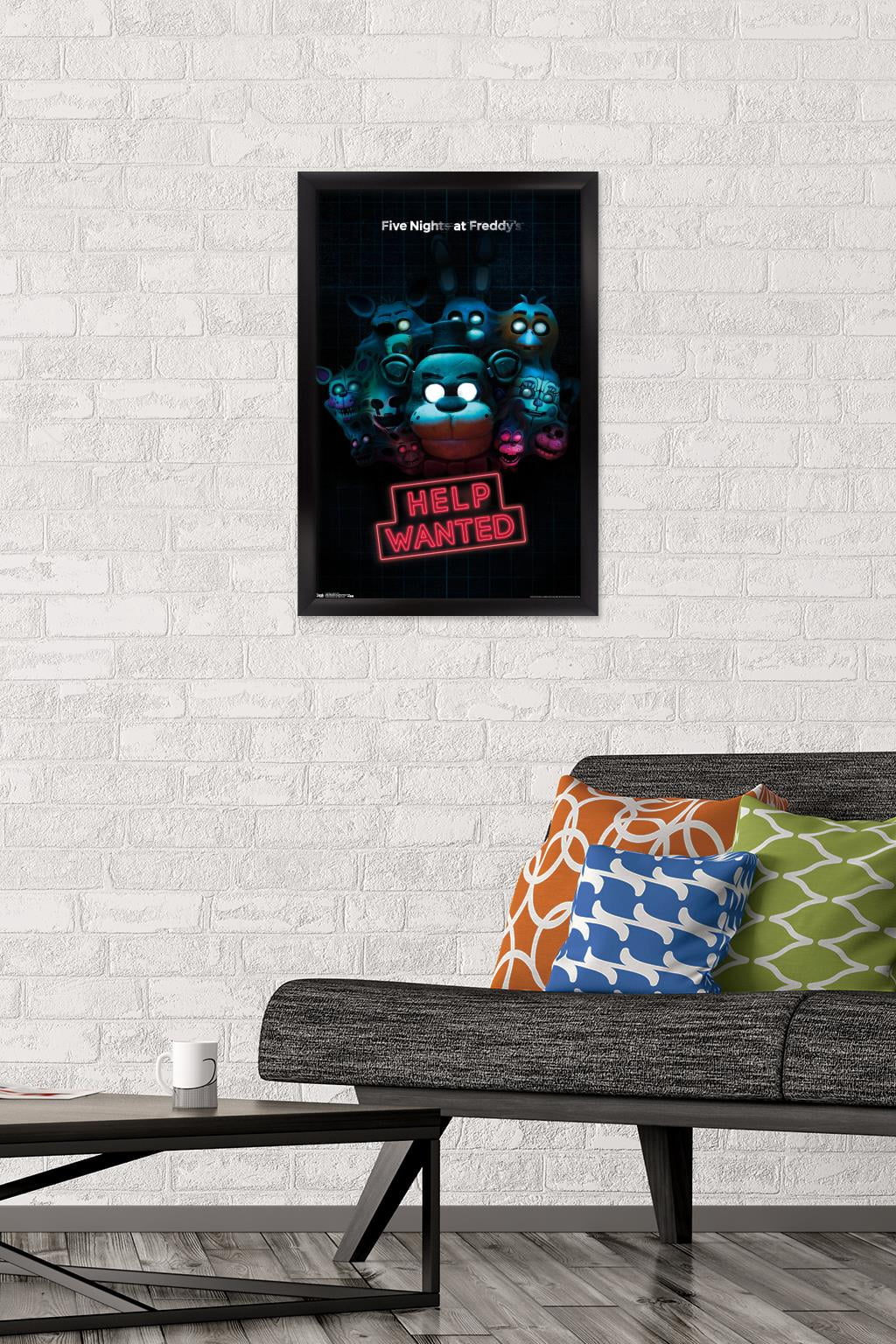 Five Nights at Freddy's - Help Wanted Wall Poster, 14.725" x 22.375", Framed