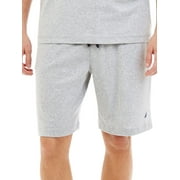 Nautica GREY HEATHER Men's Knit Elastic Waistband Sleep Lounge Short, US Medium