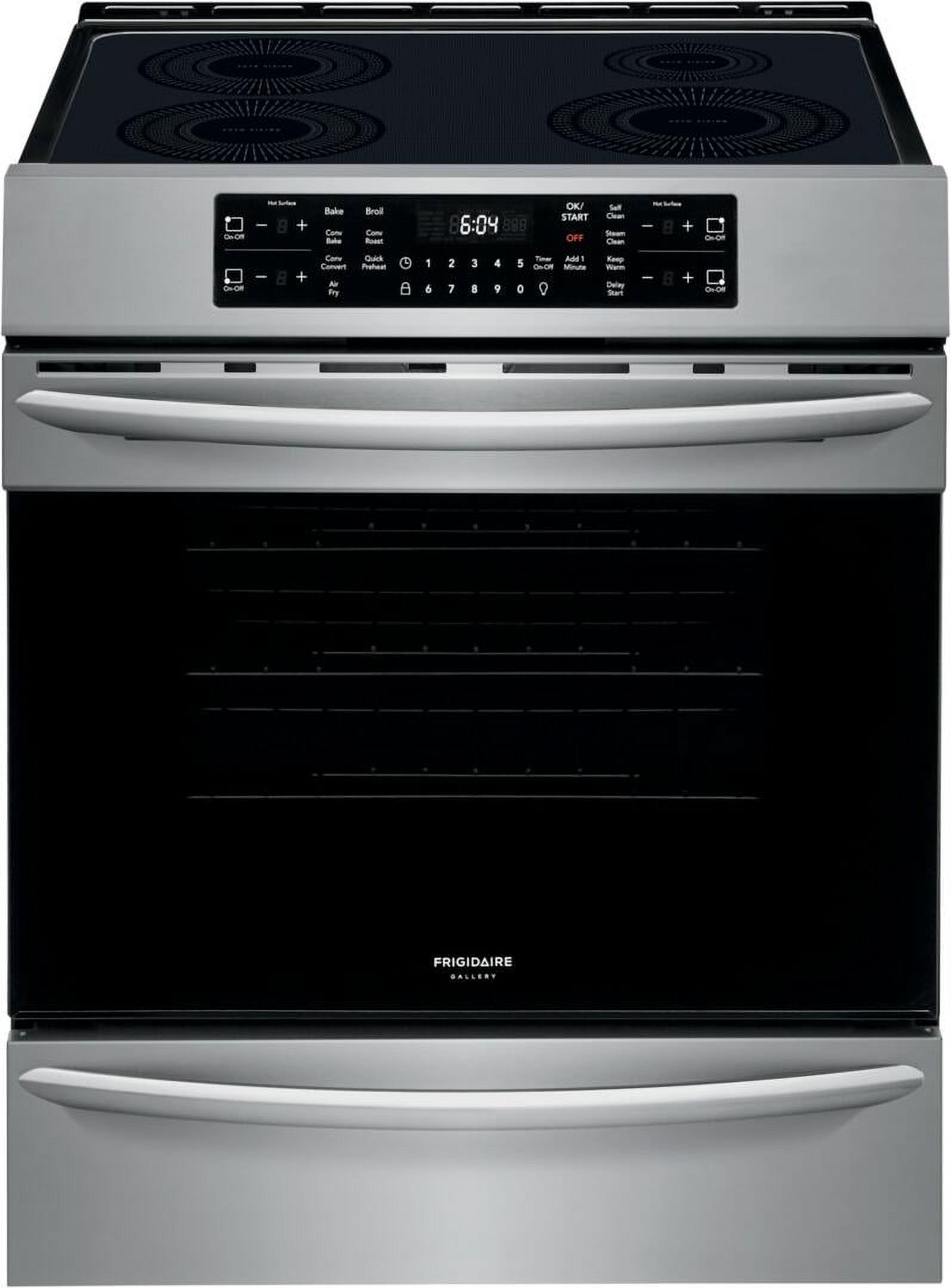 Frigidaire FGIH3047VF 30 Gallery Series Induction Range with Air Fry 4 Elements 5.4 cu. ft. Oven Capacity Self Clean with Steam Clean Option Star K ADA Compliant in Stainless Steel - image 3 of 15