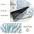 thumbnail image 6 of 2'x6' Rug Runners for Hallways Kitchen, Aqua Coastal Non Slip Entryway Beside Floor Carpet Runner, Summer Nautical Starfish Beach Coral Washable Laundry Room Bedroom Throw Rugs Mat for Family Pet, 6 of 8