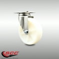 thumbnail image 2 of 5 Inch 316SS Nylon Wheel Swivel Top Plate Caster Service Caster Brand, 2 of 2