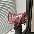 thumbnail image 6 of Btomtd Women's Crossbody Bag with Sequin for Commuting, Casual Underarm Shoulder Bag with Chain Strap, Everyday Purse and Handbag, Pink, 6 of 7