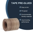 thumbnail image 4 of Bisel de Uxcell, Cinta de Veteado de Madera Pre-pegada Flexible para Bisel de Contrachapado con Adhesivo Termofusible para Muebles Nogal Negro 2.99" x 10 pies, 4 of 7