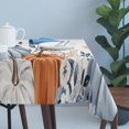 thumbnail image 4 of Thanksgiving Fall Table Cloth Waterproof Tablecloths, Blue White Pumpkin Eucalyptus Autumn Tablecloth Dining Table Cover for Kitchen Party Tabletop Outdoor, Rectangle Tablecloth 54x108 Inch, 4 of 9