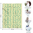 thumbnail image 4 of LightYellow Green Dinosaurs Silhouettes Pattern Blanket,Comfortable Soft Lamb Wool Throw Blanket,All Season,Warm Lightweight Blankets for Sofa Bed Couch Living Room Chair,30"x40", 4 of 4