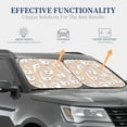 thumbnail image 4 of Balery 2 Piece White Goose Car Windshield Sun Shade|Foldable Front Windshield Shade for Car Front Window for Most Sedans SUV Truck-Large, 4 of 7