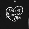 thumbnail image 4 of Inktastic I Love My Oma and Opa in White Chalk Heart Boys or Girls Baby T-Shirt, 4 of 5