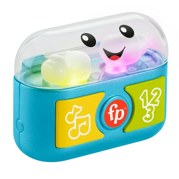 Fisher-Price Laugh & Learn Play Along Ear Buds Baby & Toddler Learning Toy with Music & Lights