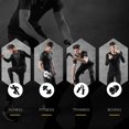 thumbnail image 3 of Conjunto de camiseta y pantalones cortos deportivos activos Hukapapa para hombre para entrenamientos de baloncesto, fútbol, entrenamiento y carrera (gris oscuro), L, 3 of 5