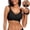 Black, variant on Women's Scalloped Edge Wireless Jelly Bra, Seamless Comfort Full Coverage T-Shirt Bra, Soft Support Bra, Sizes S-3XL