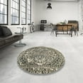 thumbnail image 4 of Ahgly Company Machine Washable Indoor Rectangle Abstract Tan Brown Area Rugs, 5' x 8', 4 of 7