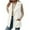 White, variant on HAiming Fleece Vest Oversize Sleeveless Jacket Solid Color Fuzzy Tops Fall Winter Soft Warm Blouse with Pockets