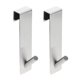 thumbnail image 4 of 2 piezas duraderas ganchos de toalla perchas de la puerta de cristal sobre la capa de la puerta colgando ganchos, 4 of 7