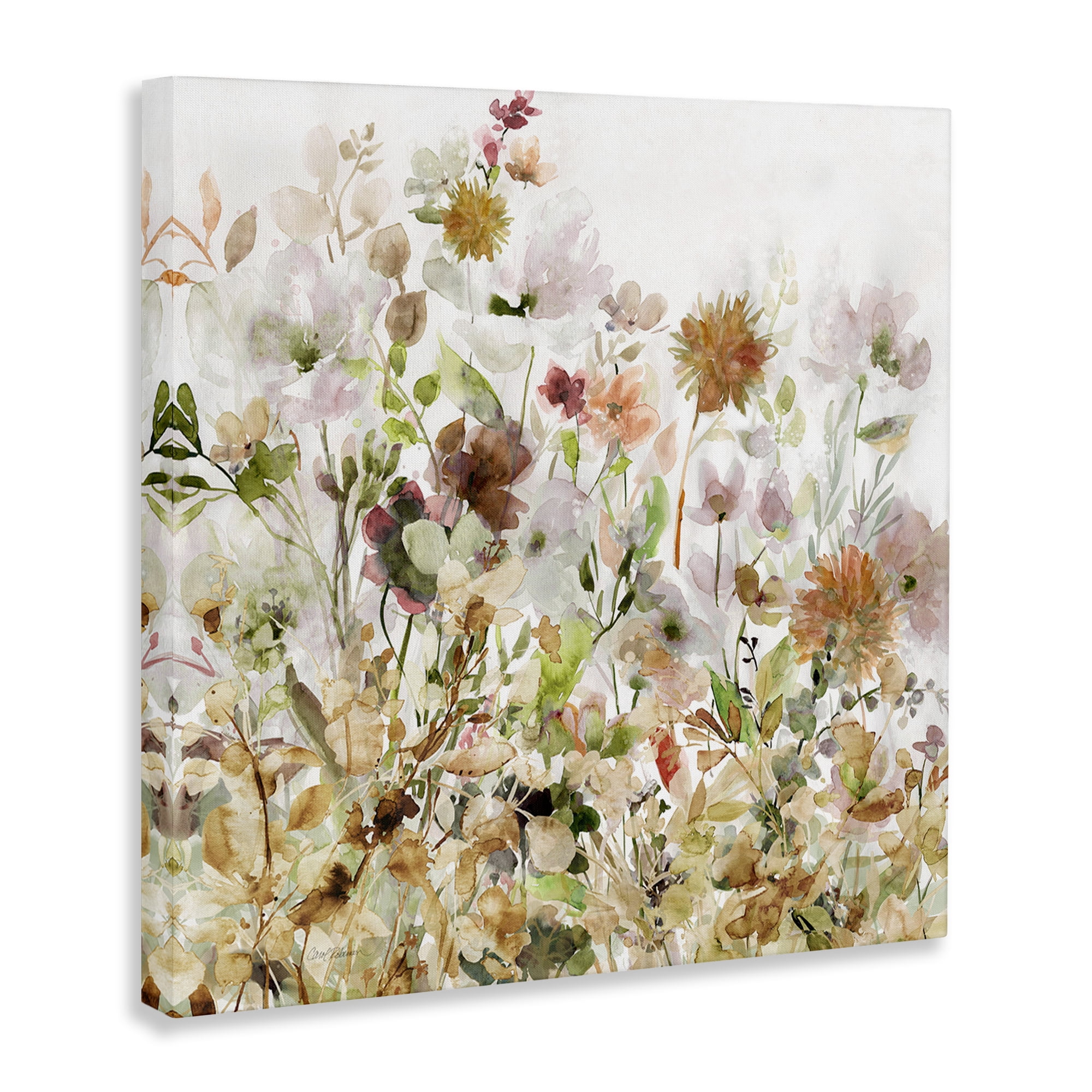 Stupell Industries Mixed Garden Florals Botanical & Floral Painting Gallery Wrapped Canvas Art Print Wall Art, 36 x 36