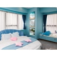 thumbnail image 5 of Teal Ocean Beach Canvas Wall Art Coastal Turquoise Pictures Bathroom Decor Palm Tree Paintings Sea Wave Blue Vocation Bus Artwork Framed for Bedroom Living Room Decor 12"x16"x3 Panels, 5 of 6