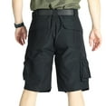 thumbnail image 4 of LMOIPLI Mens Cargo Shorts Athletic Work Hiking Waterproof Casual Breathable Short Pants Relaxed Fit with Multi Pockets Black XL, 4 of 4