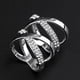 thumbnail image 2 of Bufandas con broche para mujer, joyería, bufanda de moda para boda Plata, 2 of 9
