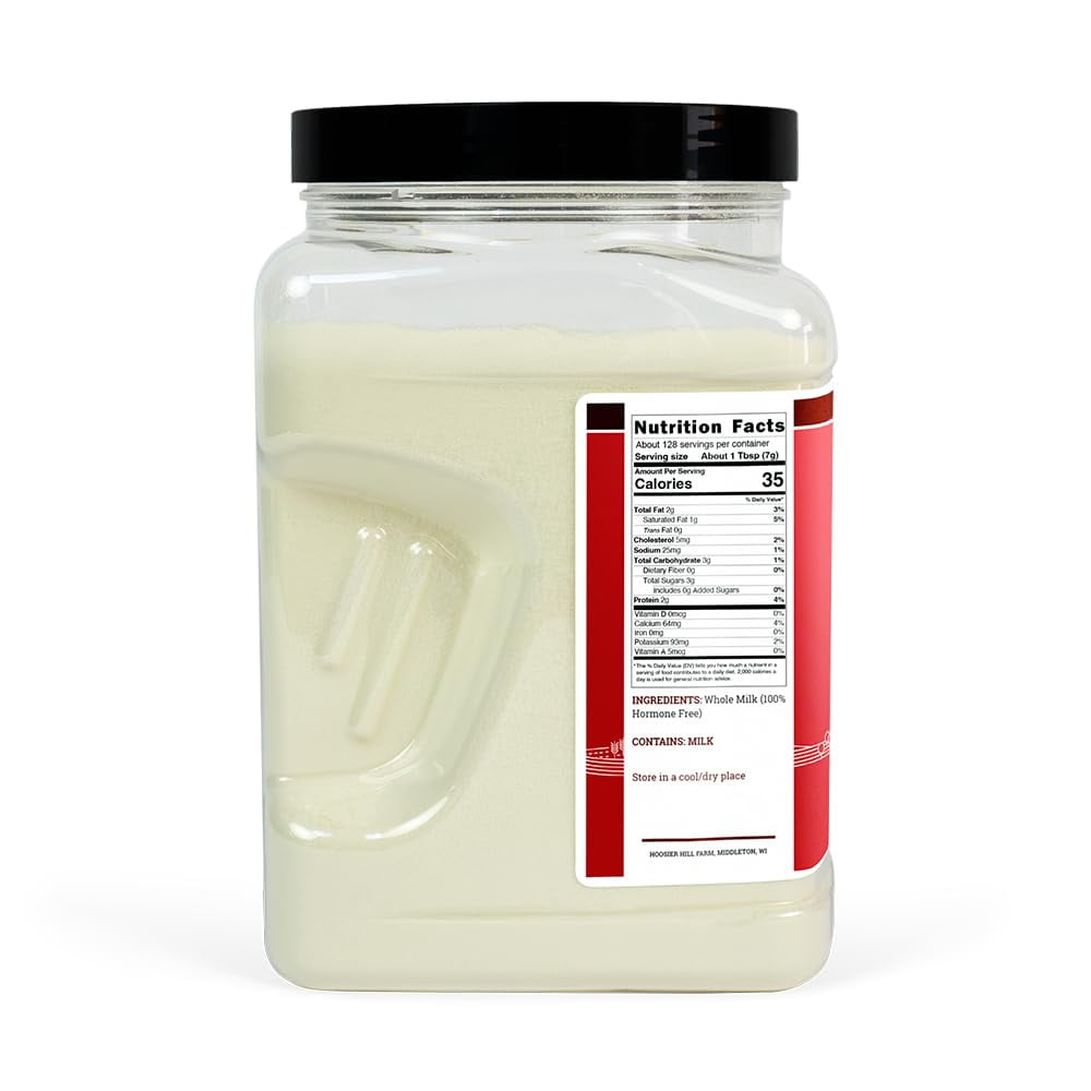 Hoosier Hill Farm Whole Milk Powder, 2 lb Jar