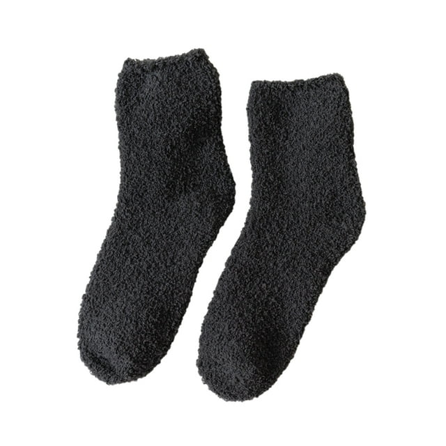 tredstone 10 Pcs/set Chaussettes Extra Épaisses en Forme de Pieds avec Texture Douce et Résistantes à l'Usure, Gris Foncé 1Set