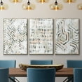 thumbnail image 2 of Sand Glyphs I - Framed Premium Gallery Wrapped Canvas L Frame 3 Piece Set - Ready to Hang, 2 of 9