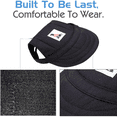 thumbnail image 3 of Gorra de béisbol para perros, ajustable, para deportes al aire libre, protección solar, gorra de béisbol, visera, gorro para el sol con orificios para las orejas, 3 of 5