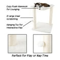 thumbnail image 5 of PETMAKER Cat Hammock with Scratching Posts for Indoor Cats (White), 5 of 7