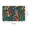 thumbnail image 3 of Uemuo Berries and Flowers Printed Door Mat Indoor Doormat 16"x24",Front Back Door Mats Non Slip Entrance Rugs,Inside Doormats for Entryway, 3 of 9