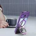 thumbnail image 5 of Case for Google Pixel 9 Case Ring Holder Kickstand Built-in Camera Lens Protector Anti-Scratch Shockproof Dustproof Protection Rugged Phone Case Cover for Google Pixel 9, Darkpurple, 5 of 10
