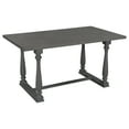 thumbnail image 5 of Bellemave 6-Piece Dining Table Chair Set, Kitchen Dining Table Set with Wooden Rectangle Table & 4 Upholstered Chairs & an Upholstered Bench, Gray, 5 of 14