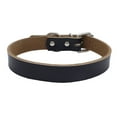 thumbnail image 1 of kurtrusly Mignon Chien Chaton Couleur Unie Cuir Chat Chiot Boucle Réglable Noir S, 1 of 4