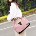 thumbnail image 4 of Bolsa de mensajero Likrtyny impermeable antirrobo de hombro femenino rosa, 4 of 7