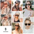 thumbnail image 2 of Gafas de sol SOJOS MAY SJ2113 Polarizadas UV400 de estilo vintage, 2 of 4