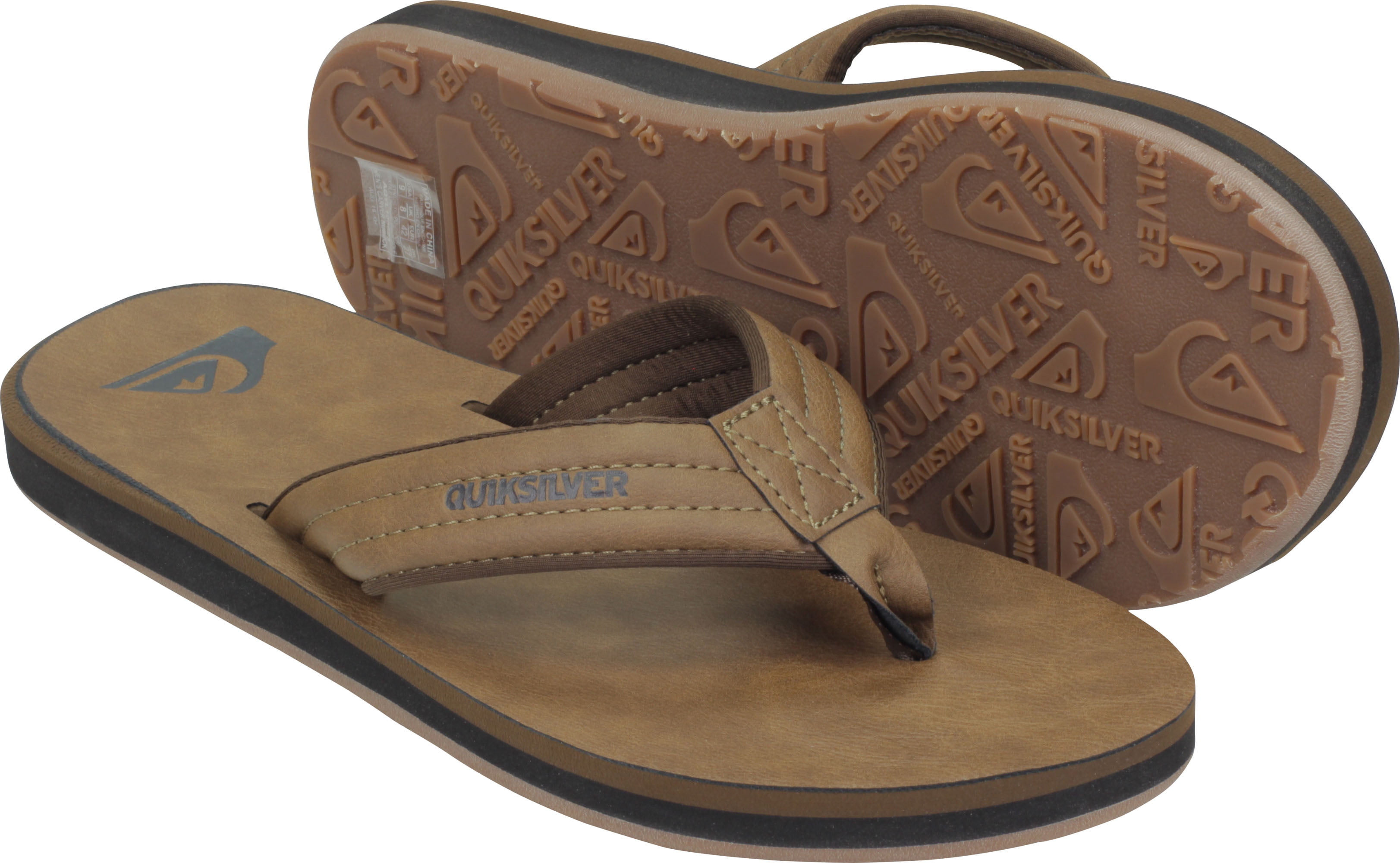 quiksilver carver nubuck flip flops