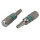 thumbnail image 3 of Juego de 4 puntas de destornillador de seguridad Torx con vástago hexagonal T15, color gris, longitud de 25 mm, 3 of 4