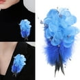 thumbnail image 2 of Necvior Water Resistant Corsage Pin Synthetic Fabric Flower Brooch Flower Brooch Fabric Texture Suitable for Outdoor Event Formal Wear, 2 of 10