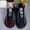 Black, variant on Men's Wide Toe Athletic Shoes, Breathable Fly-Knit Mesh, Lightweight Shock-Absorbing Anti-Slip Sneakers, Comfortable for Running, Walking, Tennis, and Daily Wear