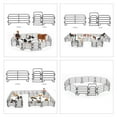thumbnail image 2 of DIY Miniature Corral Fencing Kit Plastic Fence Model Playset Horse Corral 18pcs Style A, 2 of 9