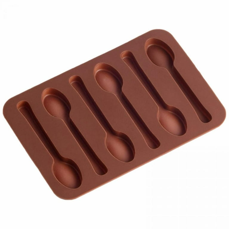 Spoon Shape Molds 6 Cavity Chocolate Candy Gummy Molds Food Grade